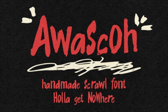 Awascoh Font: A Playful Script for Makers