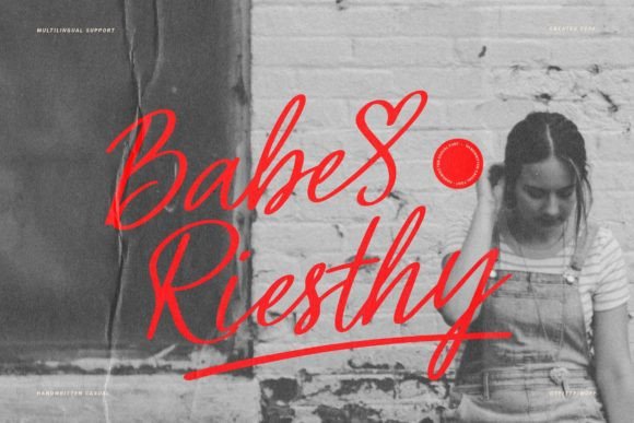 Babe Riesthy: A Playful Script Font for Web Design