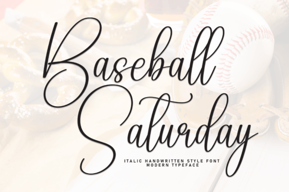 Baseball Saturday: A Handwritten Font for Editorial Warmth