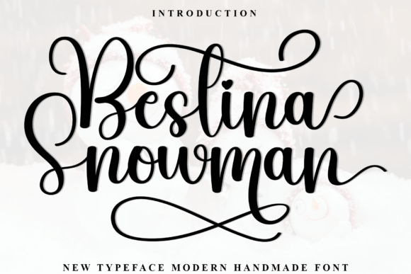 Bestina Snowman Font for Crafters