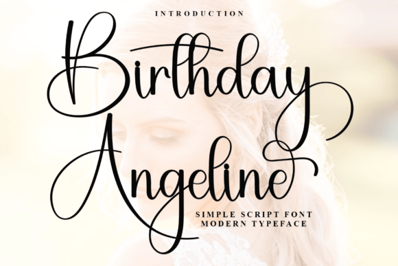 Birthday Angeline: A Handwritten Font for Branding