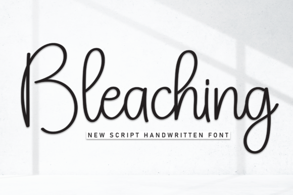 Bleaching Font: A Handwritten Typeface for Editorial Design