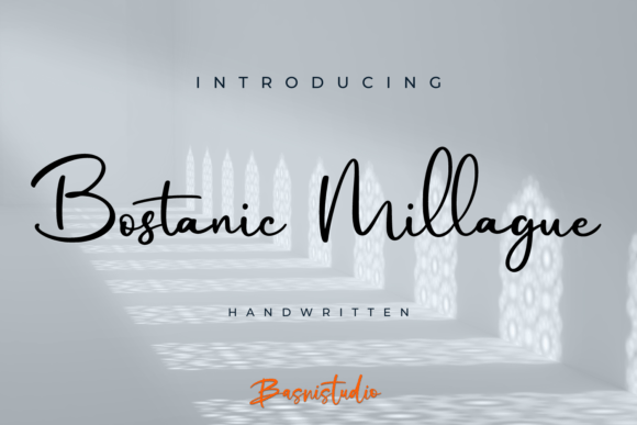 Bostanic Millague: A Handwritten Typeface for Editorial Soul