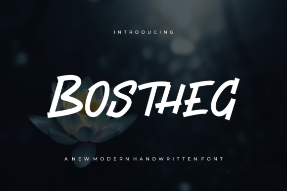 Bostheg: A Handwritten Typeface for Editorial Warmth