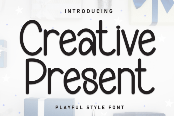 Creative Present Font for Modern Web Design