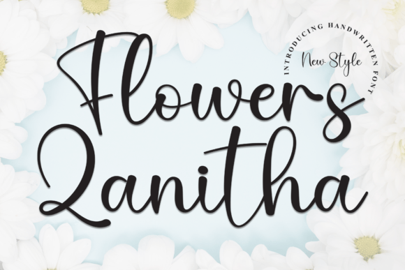 Flowers Zanitha: A Handwritten Font for Branding