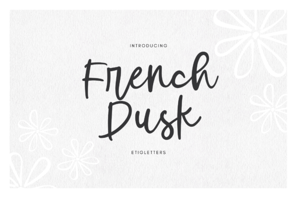 French Dusk: A Handwritten Font for Warm Branding