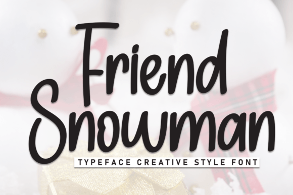 Friend Snowman Font for Warm Brand Identity