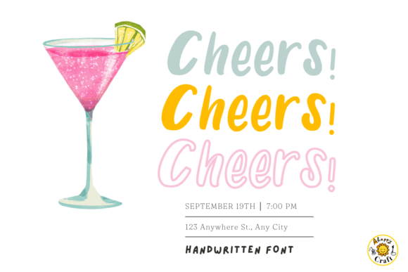 Joyful Day: A Handwritten Font for Editorial Design