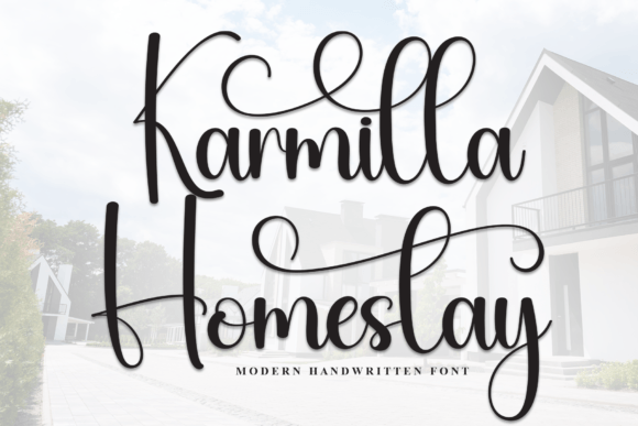 Karmilla Homestay: A Relaxed Script Font for Editorial Design