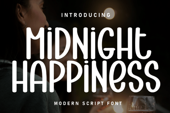 Midnight Happiness: A Handwritten Font for Editorial Warmth