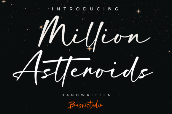 Million Astteroids: A Handwritten Font for Bold Campaigns