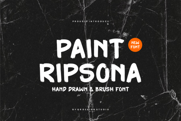 Paint Ripsona: A Hand-Drawn Typeface for Authentic Branding
