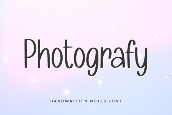 Photografy: A Handwritten Font for Editorial Design