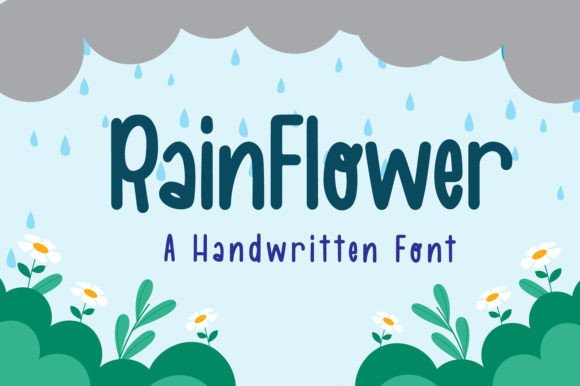 Rainflower: A Gentle Script Font for Editorial Design