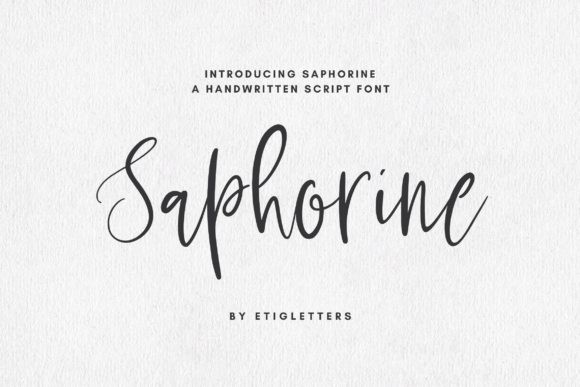 Saphorine Font Review: A Friendly Handwritten Typeface