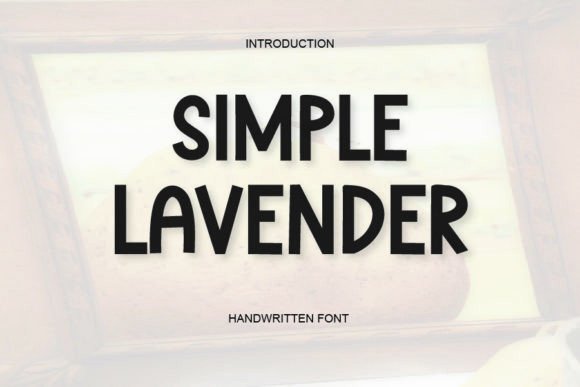 Simple Lavender: A Handwritten Font for Editorial Design