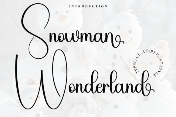 Snowman Wonderland Font Review for Designers