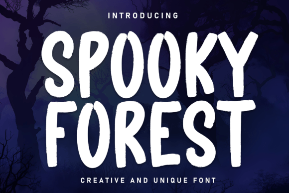 Spooky Forest: A Handwritten Font for Digital Design