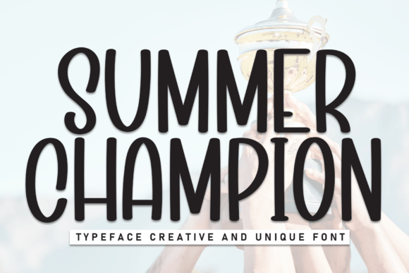 Summer Champion: A Handwritten Font for Editorial Design