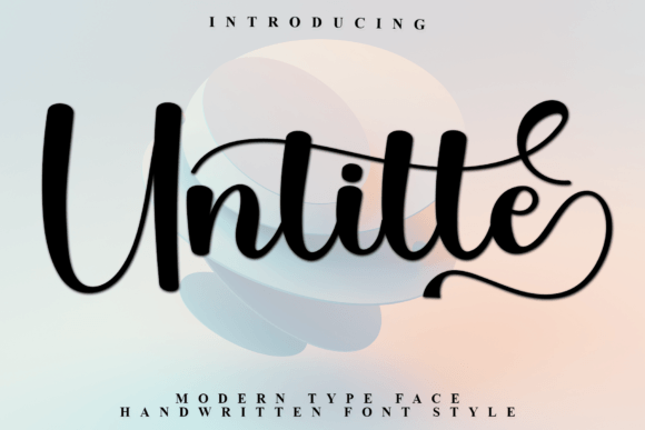 Untitle: The Handwritten Font That Elevates Your Brand