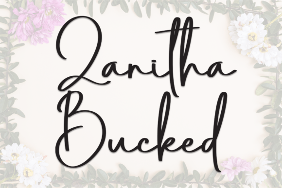 Zanitha Bucked: A Handwritten Font for Bold Campaigns